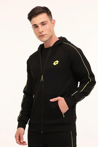 Lotto M-Yinkas Fz Hoodie 4Pr Black Men's Tracksuit Top