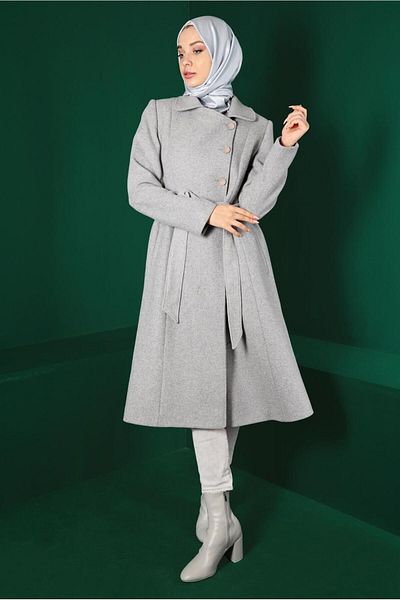 Alvina Belted Stamp Coat 90315