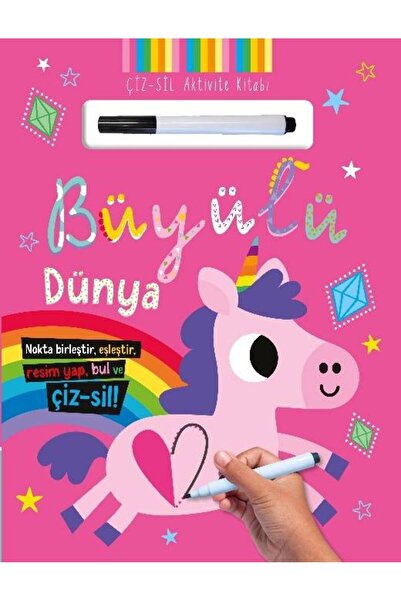 İndigo Kitap Çiz – Sil Aktivite Kitabı  Büyülü Dünya
