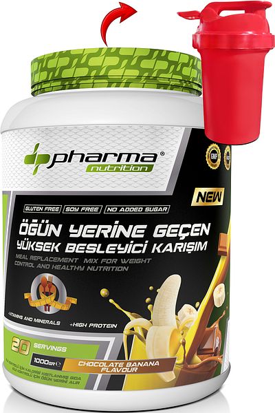 Pharma Nutrition 1000 Gr 20 Serve Banana Flavored Chocolate Nutritious Shake - Protein Food Powder