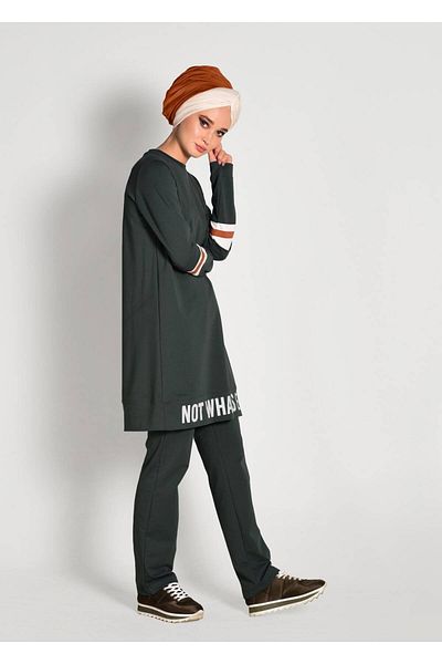TRENDTESETTÜR Σετ αθλητική φόρμα 2 τεμαχίων με λεπτομέρεια γραμμής 7718