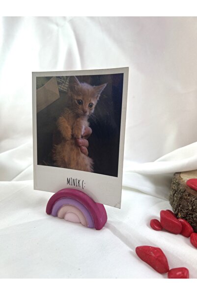 Melouro Pink Series Rainbow Note Holder, Photo and Card Holder, Note Holder Wedding Name Holder