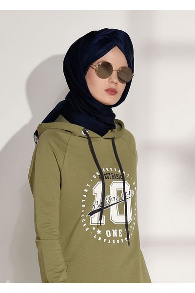 TRENDTESETTÜR 0708 Σετ αθλητικών φόρμας με στάμπα και λεπτομέρεια τσέπης