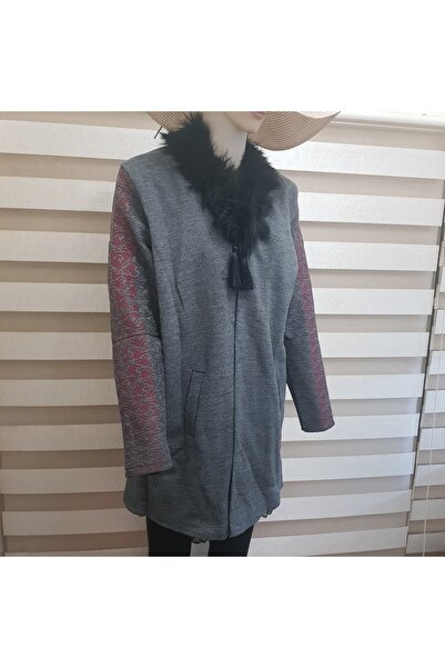 PORMAGO Furry Knitwear Jacket