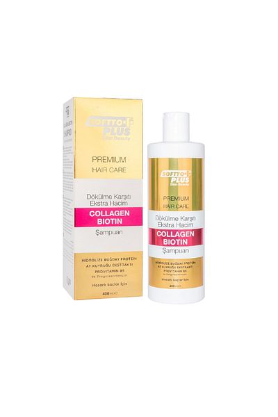 Softto Plus Collagen Biotin Shampoo Extra Volume 400 Ml,