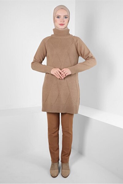 Alvina BOĞAZLI YAKA TRİKO TUNİK 44061