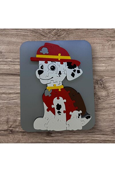 Aliz Paw Patrol Dalmaçyalı İtfaiyeci Temalı Organik Plastik Puzzle Yapboz - 28 Parça