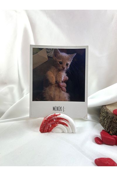 Melouro Red White Rainbow Note Holder, Photo and Card Holder, Note Holder Wedding Name Holder
