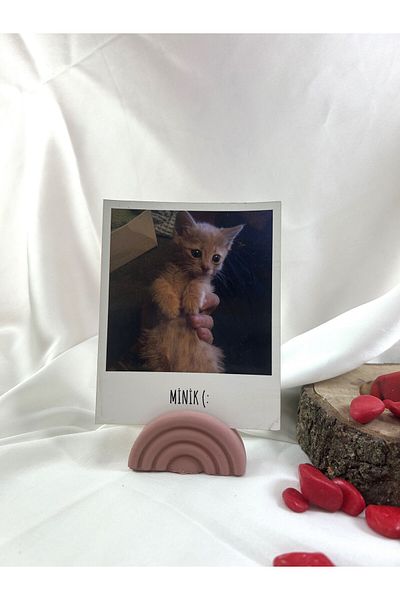 Melouro Antique Pink Rainbow Note Holder, Photo and Card Holder, Note Holder Wedding Name Holder