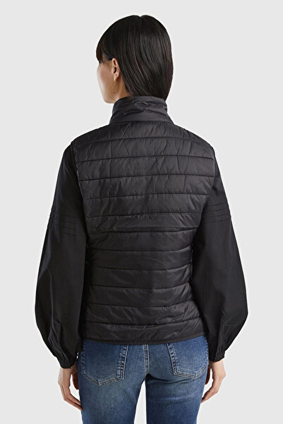 Benetton Women's Black K Short Sleeve Vest