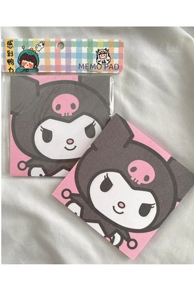 Mansura Kuromi Kawaii Memo Pad Square Notepad Memo Pad
