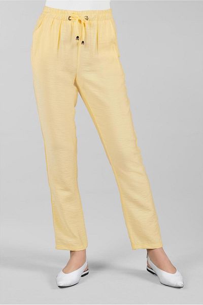 TRENDTESETTÜR Women's Yellow Drawstring Pants 1033