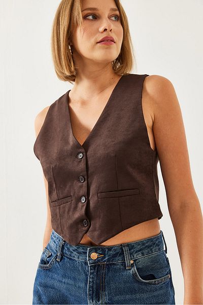 Bianco Lucci Wildlederweste für Damen 60261011
