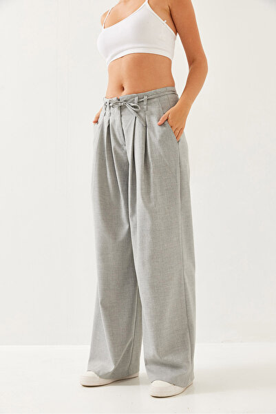 Bianco Lucci Women's Pleated Palazzo Pants 60351229