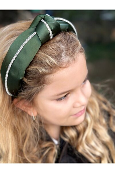 QUEEN AKSESUAR Design de lux - Coroană Ozle Gün cu noduri din satin, piatră d...