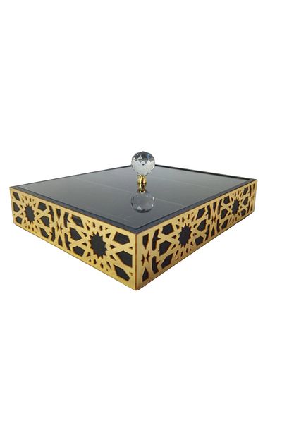 şamaksesuar Special Wooden Turkish Delight - Nuts 3 Section Box