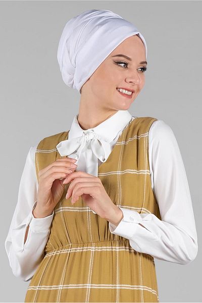 TRENDTESETTÜR Γυναικείο Πορτοκαλί (ΜΟΥΣΤΑΡΔΙ) Διπλό Καρό Φόρεμα T 8426