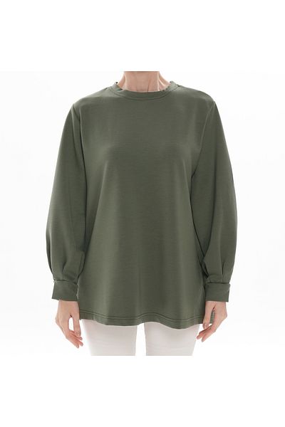 İNSPİRA Oysh Fabric Sweat 3 Thread Pleated Cuff Sleeve Long Sweat