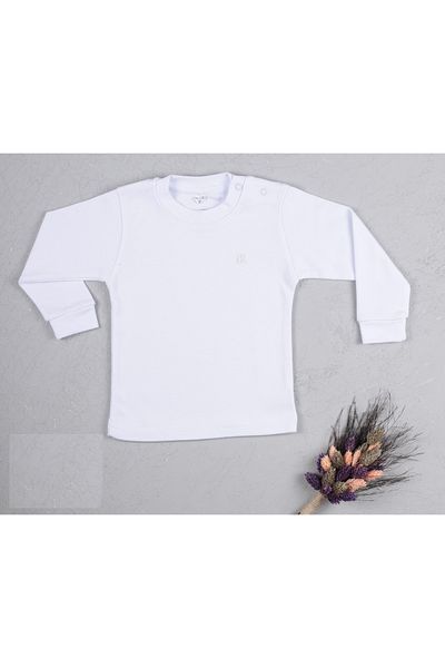 By Cwhr 100% Cotton Interlock - Cuffed Long Sleeve Baby Bodysuit, for Boys and Girls