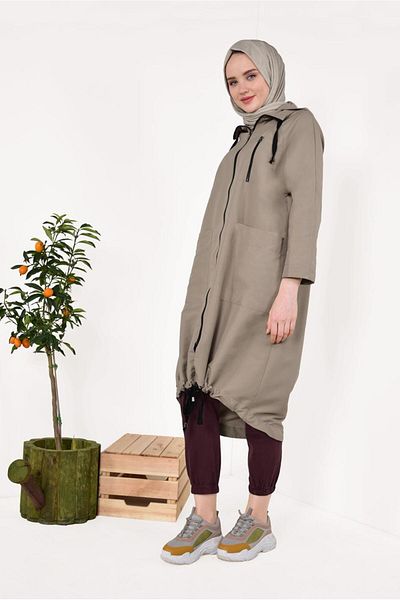 TRENDTESETTÜR Women's Burgundy Cargo Pants T 3503