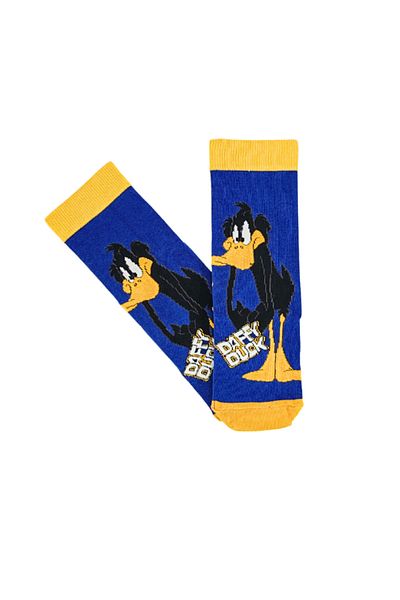 Shuttle Park Унисекс чорапи до глезена с шарки и мотиви Daffy Duck от специална серия