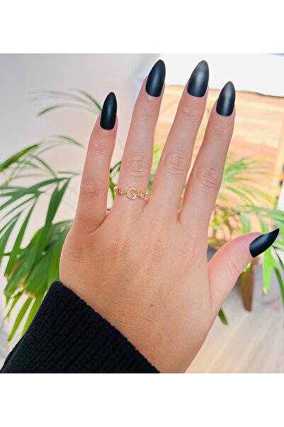 RM Bijuteri Zirkon Taşlı Marka Model Tasarım G Harfi Ayarlanabilir Çelik Harf...