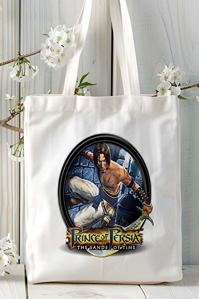 ART HEDİYE Prince of Persia The Sands of Time Geantă de umăr din pânză imprimată pentru jocuri, model 1