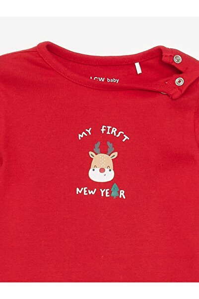 LC Waikiki Lcw Baby Printed Baby Boy Snap Body 2 Pcs