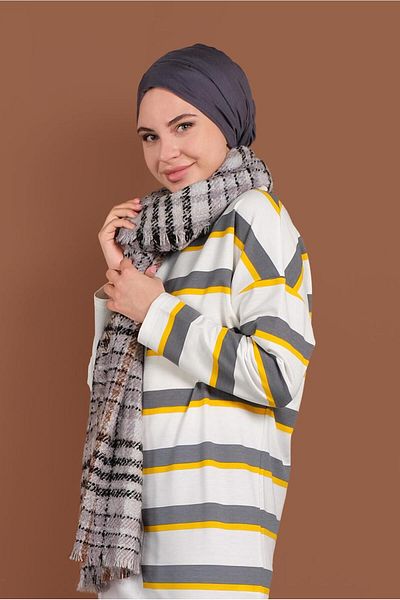 TRENDTESETTÜR Women's Yellow Striped Tracksuit Tunic 497