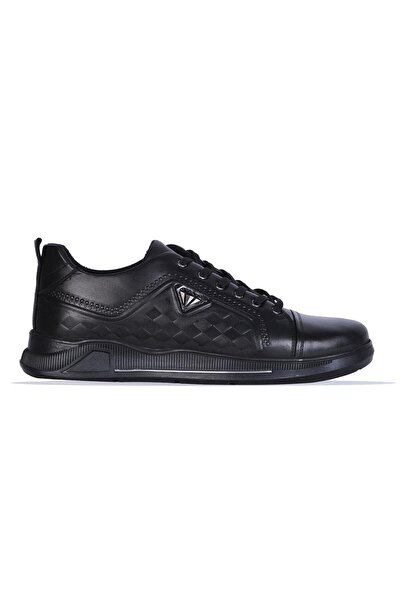 Dropland 9022 Black Nopa 100% Leather Winter Men's Casual Shoes