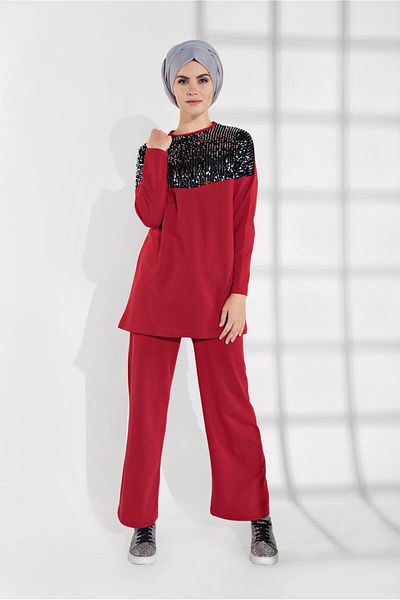 TRENDTESETTÜR Σετ αθλητική φόρμα 7202 Model Sequin Sequin