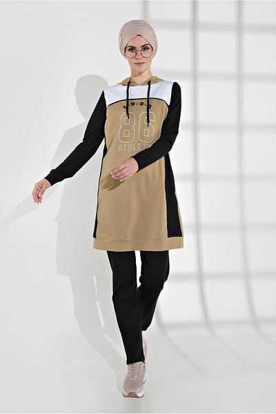 TRENDTESETTÜR Βαμβακερή φόρμα με κουκούλα 2 τεμαχίων 7928