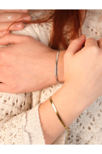 Çelik Çiftler İçin İtalyan Bileklik 2’li Çelik Yüksek Kalite Renk Atmaz Çift Bileklik