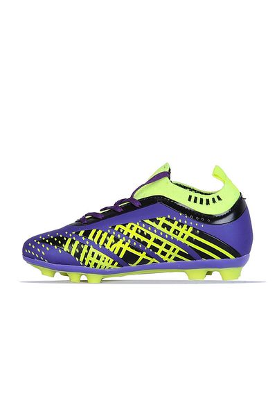 Twingo 510 Purple-Yellow Football Boots Boys Football Shoes