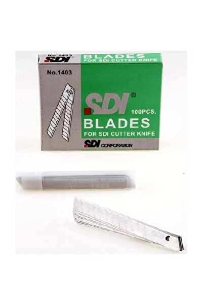 Sdi Sdı Maket Bıçağı Yedeği Dar 100'lü Paket