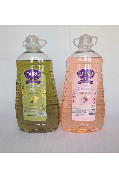 Duru Happiness Series Olive Oil Extract 3 Lt + Precious Flowers 3 Lt. Liquid Soap