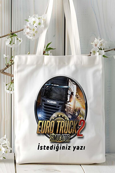 ART HEDİYE eurotruck Game Printed υφασμάτινη τσάντα τσάντα ώμου μοντέλο 1