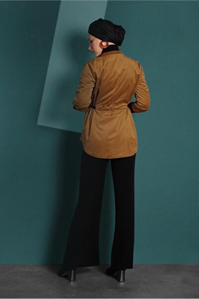 TRENDTESETTÜR Γυναικείο καφέ (K.CAMEL) Corduroy Jacket 3113