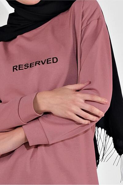 TRENDTESETTÜR Women's Pink (ROSE) Cotton Text Printed Tunic 2300