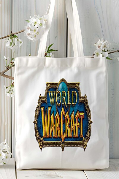 ART HEDİYE World of Warcraft Game Printed υφασμάτινη τσάντα τσάντα ώμου μοντέ...