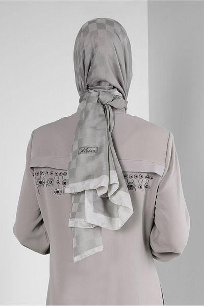 Alvina Şal din bumbac 8243 - Model în carouri