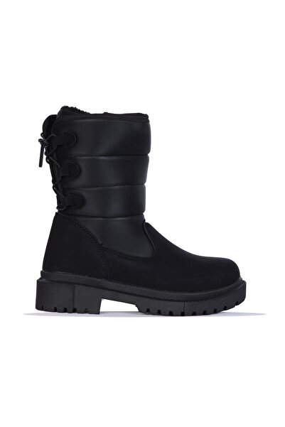 Twingo 980 Siyah Zümrüt Kürklü Kadın Düz Bot