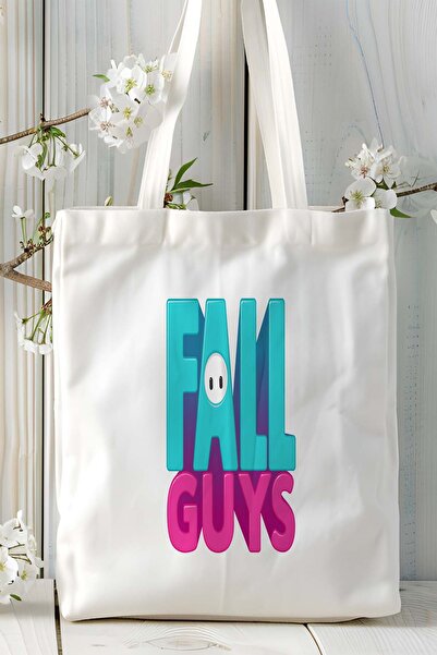 ART HEDİYE Τσάντα ώμου με στάμπα παιχνιδιού fallguys μοντέλο 1