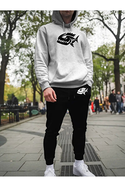 bellanova Unisex New Season Cotton Hooded φούτερ Φούτερ σετ 2 τεμαχίων