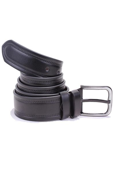 DAGOSTER DMK26-452 Μαύρη ανδρική ζώνη από συνθετικό δέρμα 4,5 cm
