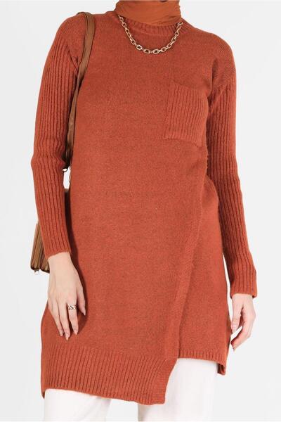 Alvina POCKET DETAIL SLIT TRICOT TUNIC 42058