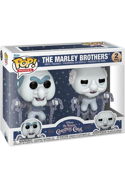 Funko بوب! أفلام: أغنية عيد الميلاد الدمية - ستاتلر وأخوات وادورف مارلي، 2 حزمة