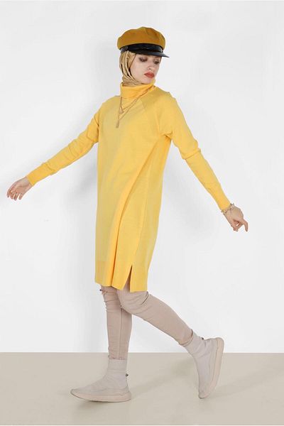 Alvina 42002 Model Classic Knitwear Tunic
