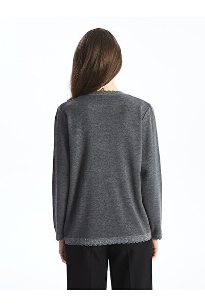 LC Waikiki Crew Neck Women's Knitwear Cardigan