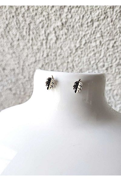 NHOUSE Leaf Figured, Nail Model Retro Earrings